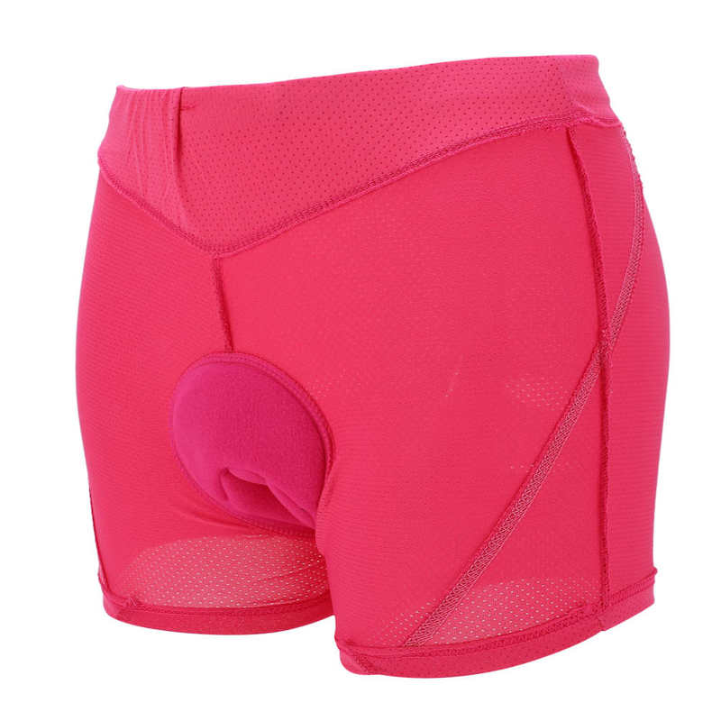 Short de cyclisme pour femmes, rembourré, pratique, avec coussin en Silicone, pour l'entraînement en salle