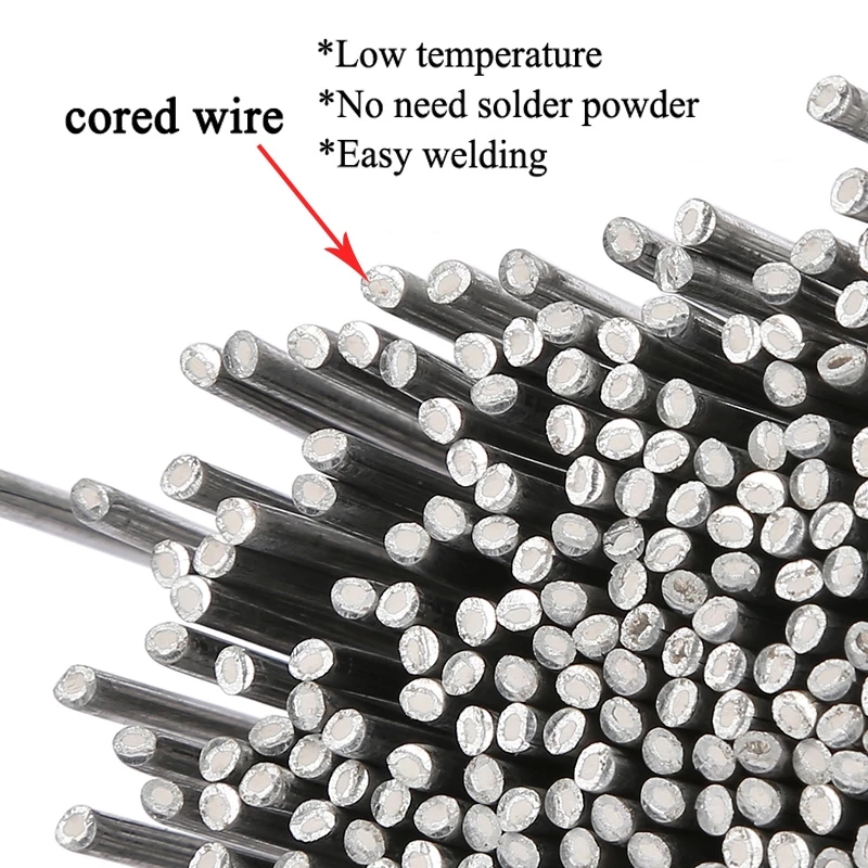 1.6mm 2mm Aluminum Welding Rods Easy Melt Cored Wire Welding Rod Solder for Aluminum No Need Powder Low Temperature
