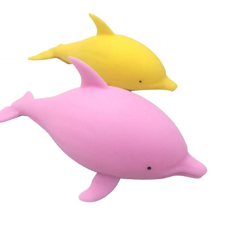 1pz Kawaii Delfino Sabbia Palla Molle di TPR Giocattolo di Decompressione lento Aumento jumbo Squishi Antistress Giocattoli per Bambini colore Casuale