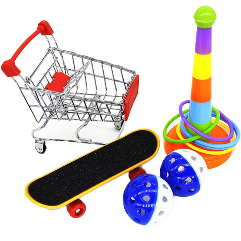 Mini Kinderen Speelhuis Trolley Speelgoed Opslag Mand Woondecoratie Speelgoed Winkelwagen Speelgoed Kids Winkelwagen Willekeurige Kleur
