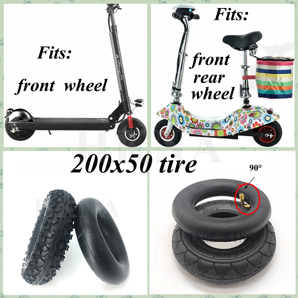 8 Inch Tire Electric Scooter 200x50 Inner Tube 8x2 Tyre Part for Razor Scooter E100 E150 E200 ESpark Crazy Cart Scooters