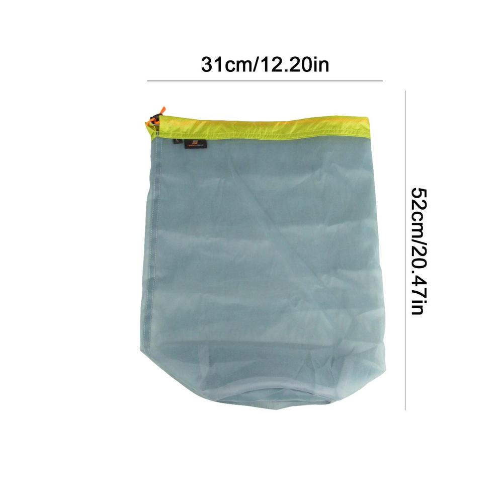 Kleine Netz-Wäschebeutel, Sack mit verschließbarem Kordelzug, Wäschekorb, Waschbarer Wäschesack für Reisen, Sport, Schlafsäle: Grün