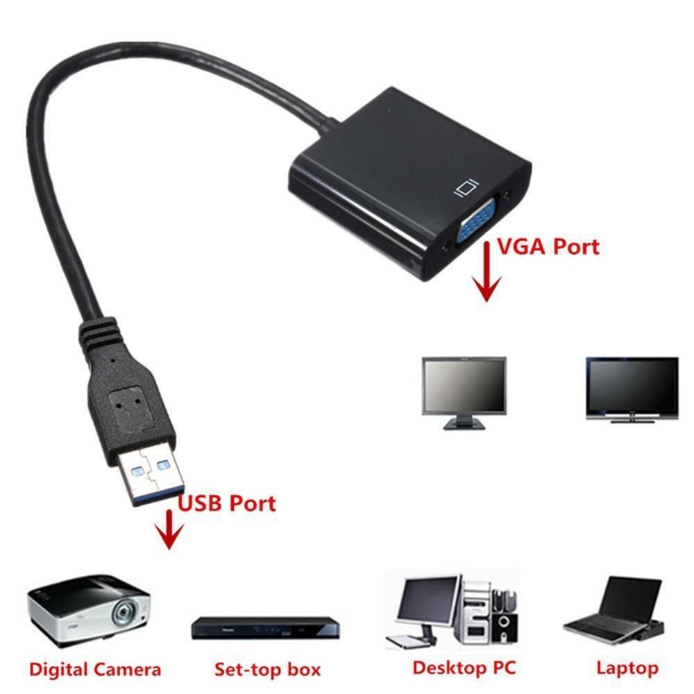 USB 3.0 2.0 VGA 1080P Multi-display Adapter Converter Mode CA