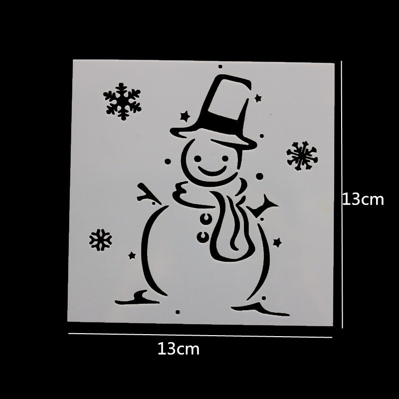 Plantillas de para pintar Paredes, álbum de recortes, papel en relieve, decoración de álbum de dibujo, nuevas: Snowman