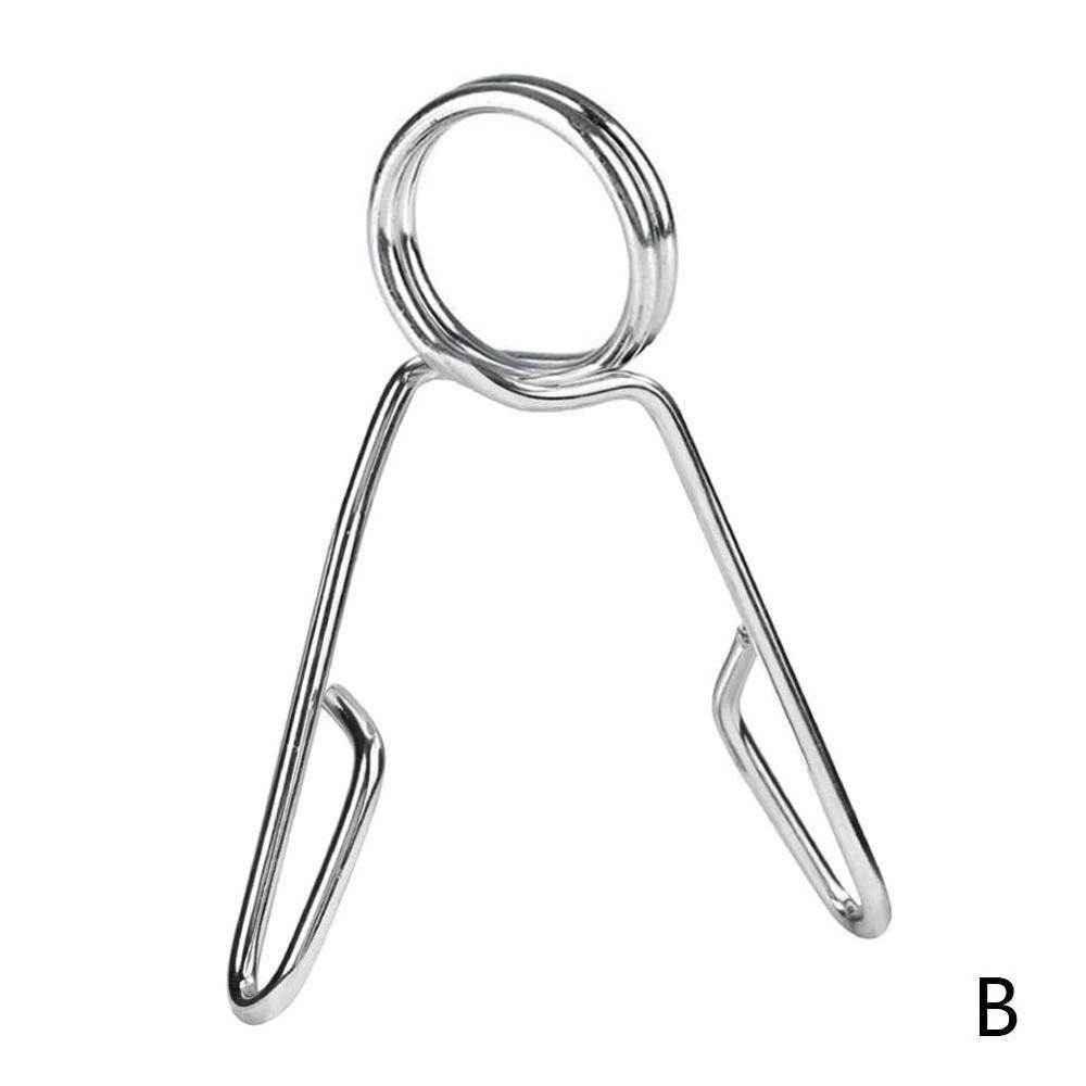 Olympiske fjederkraver vægt vægtstang stang hul 2 " 50mm håndvægte clips par stål  f9 k 6: B
