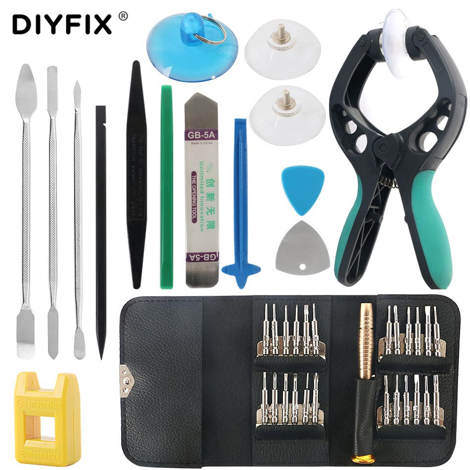 DIYFIX Mobile Phone Repair Tools Opening Screwdriver Set for iPhone MacBook Xiaomi Tablet PC Small Toy Disassemble Hand Tool Kit