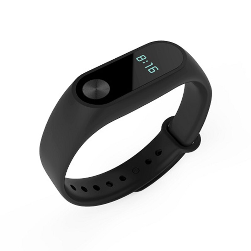 Para Xiaomi mi Band 2, Correa deportiva, reloj de pulsera de silicona para Xiaomi mi Band 2, accesorios, pulsera mi band Strap: Black