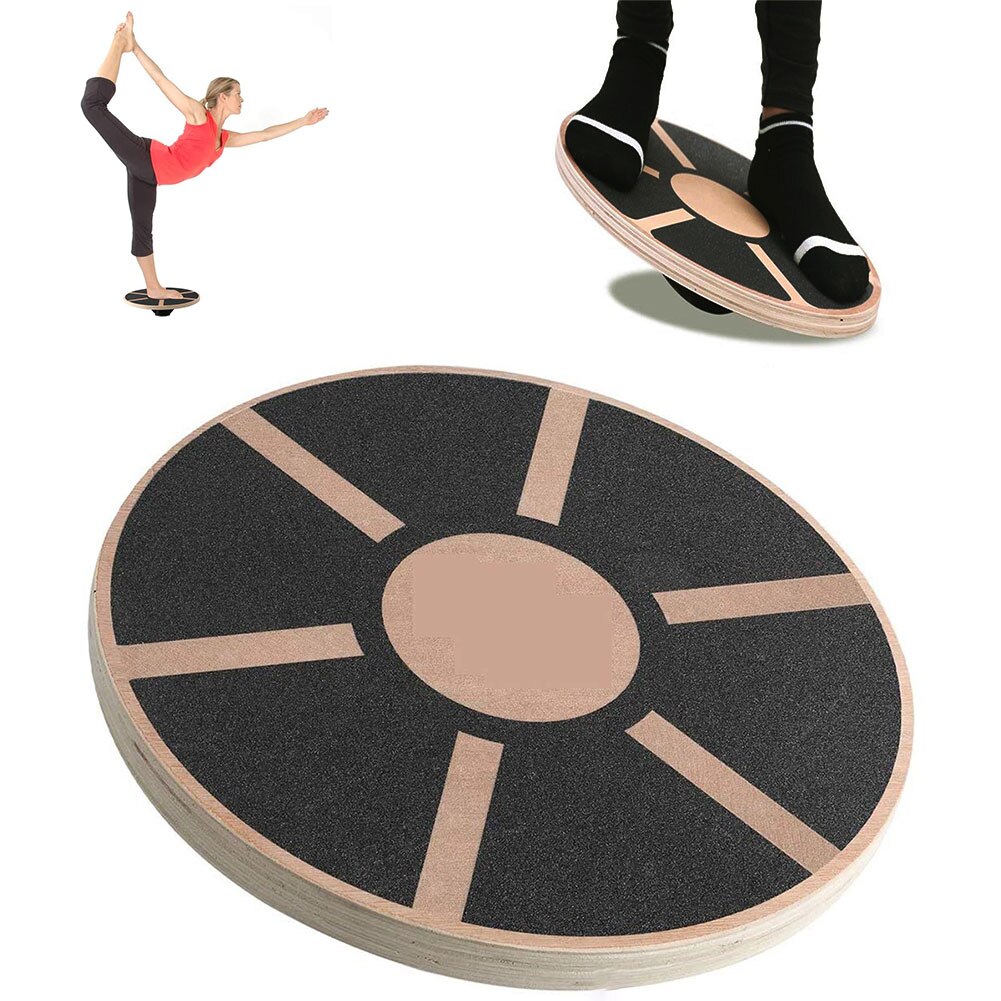 Houten Balance Board Plaat Yoga Balancer Anti-Slip Hoge Niveau Training Balance Gym Board Oefening Fitness Apparatuur Accessoires