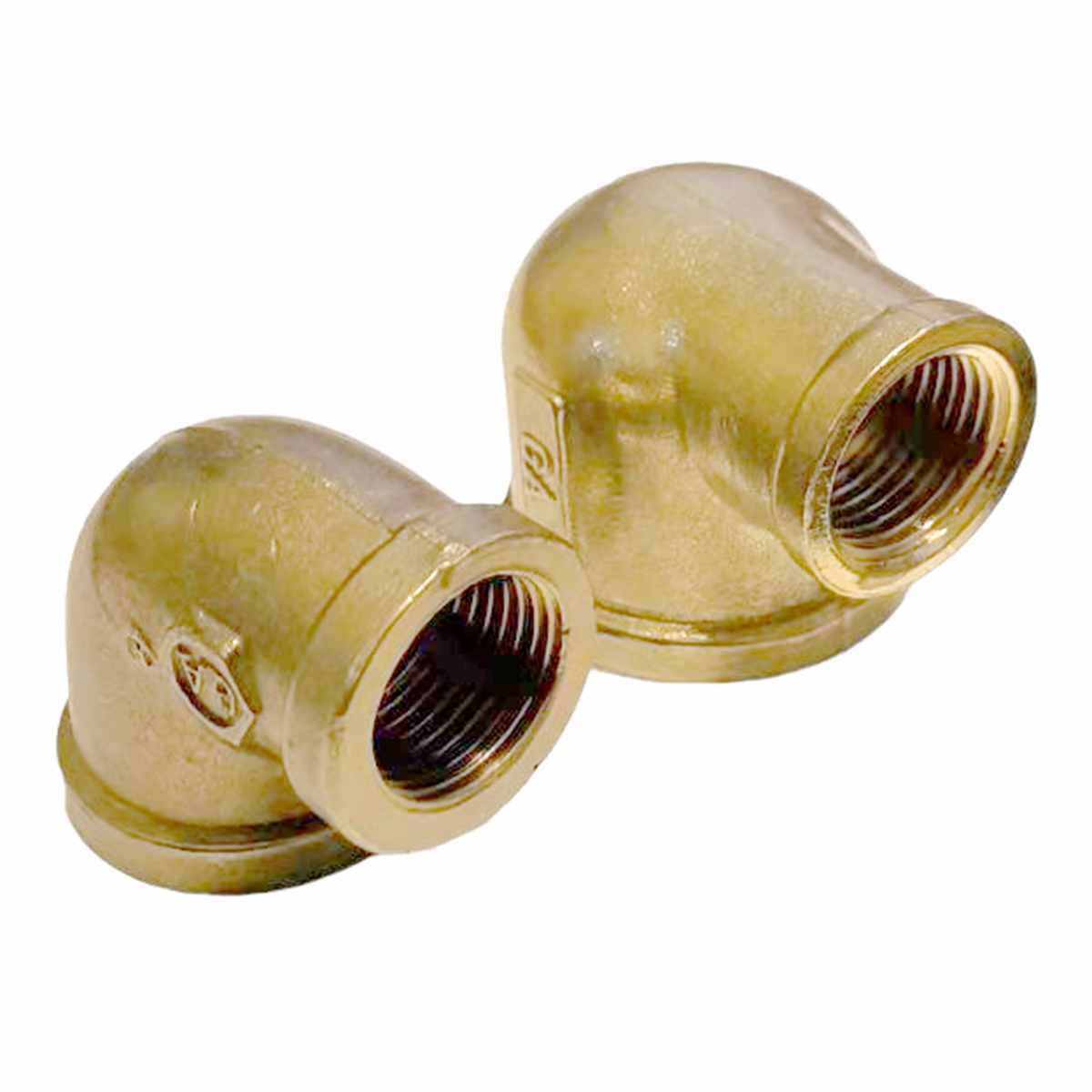 Female-Female Reduce 1/2" 3/4" 1" BSPP Brass 90 Degree Elbow Round Pipe Fitting Reducer