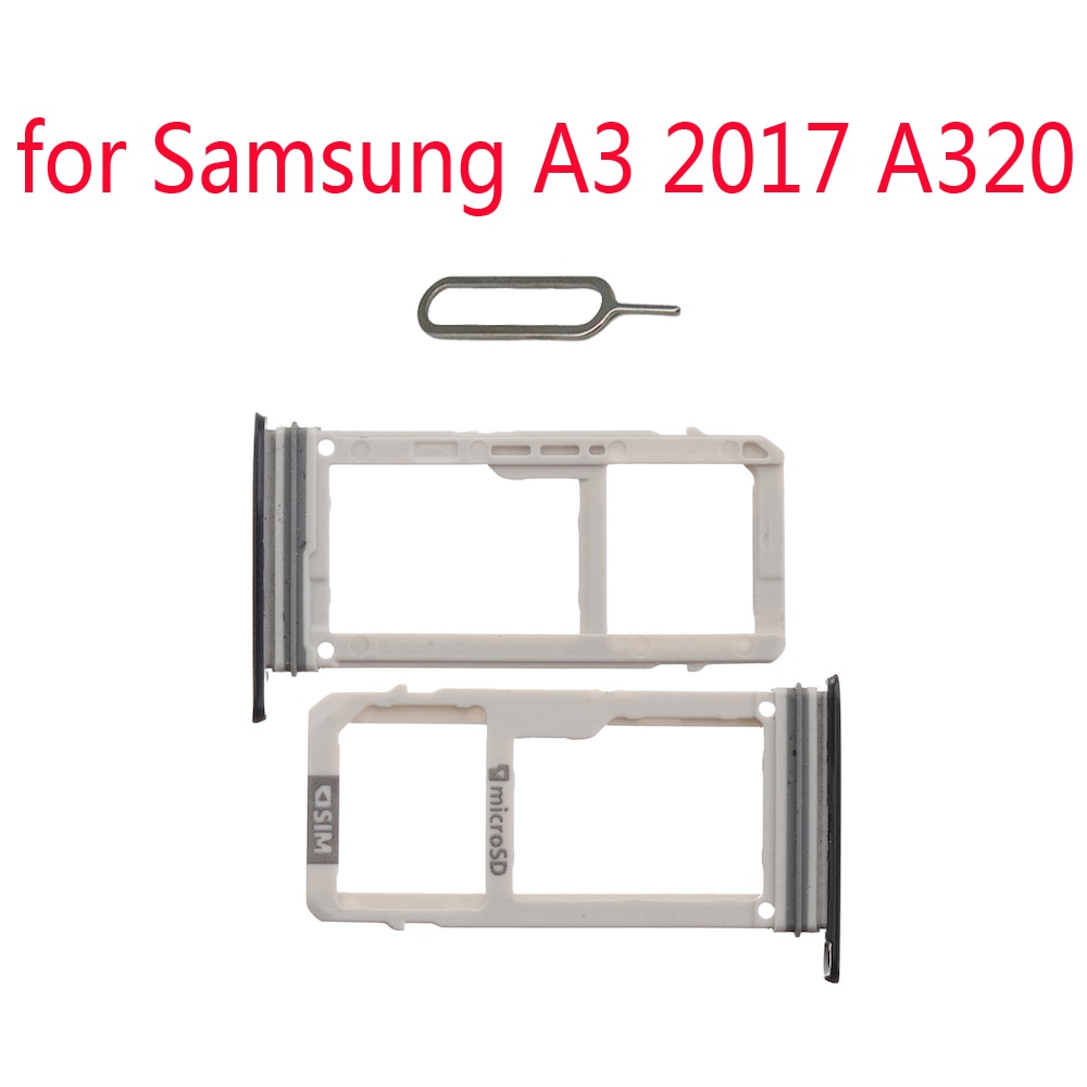 For Samsung Galaxy A3 A320 A320F A320Y Original Phone Housing SIM Tray Adapter Micro SD Card Tray Holder Slot