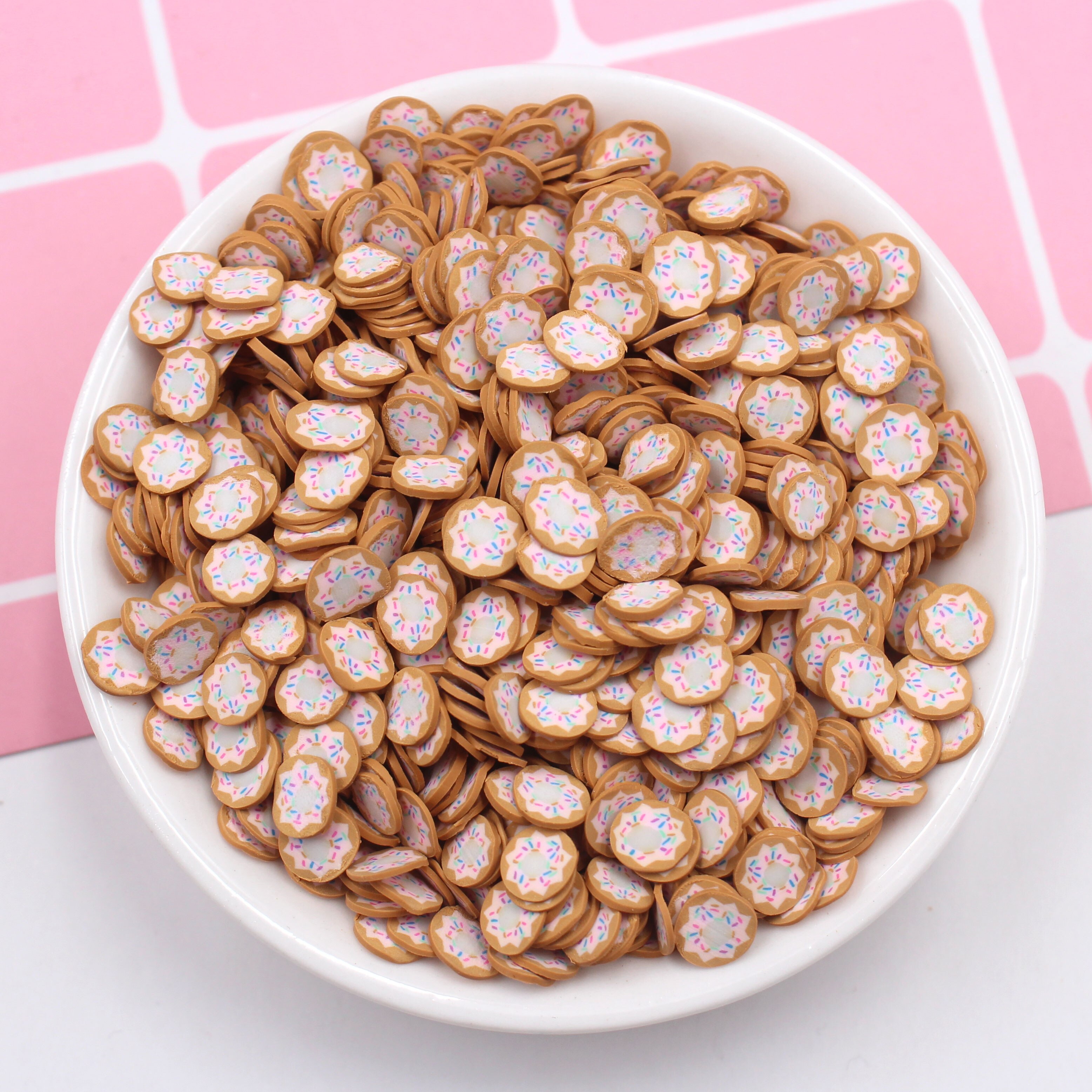100 g/lote de arcilla polimérica para postres dulces en rodajas, rociadores de pastel para decoración de juguetes, accesorios de relleno para manualidades DIY