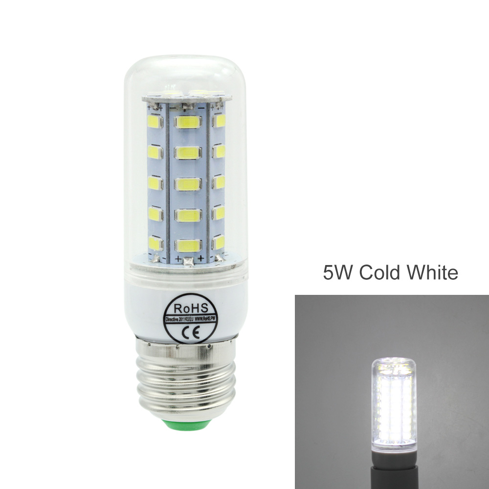 ANBLUB E27 Socket PIR Motion Sensor Lamp Holder Light Control Infrared Sensor Lamp Base Fitting 220V For LED Light Bulb Ampoule: 5W Cold White