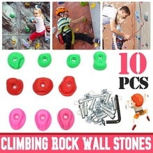 10 Stks/set Kids Rock Klimmen Speelgoed Voor Kinderen Houten Muur Stenen Plastic Indoor Outdoor Klimmen Rock Fysieke Training Fitness