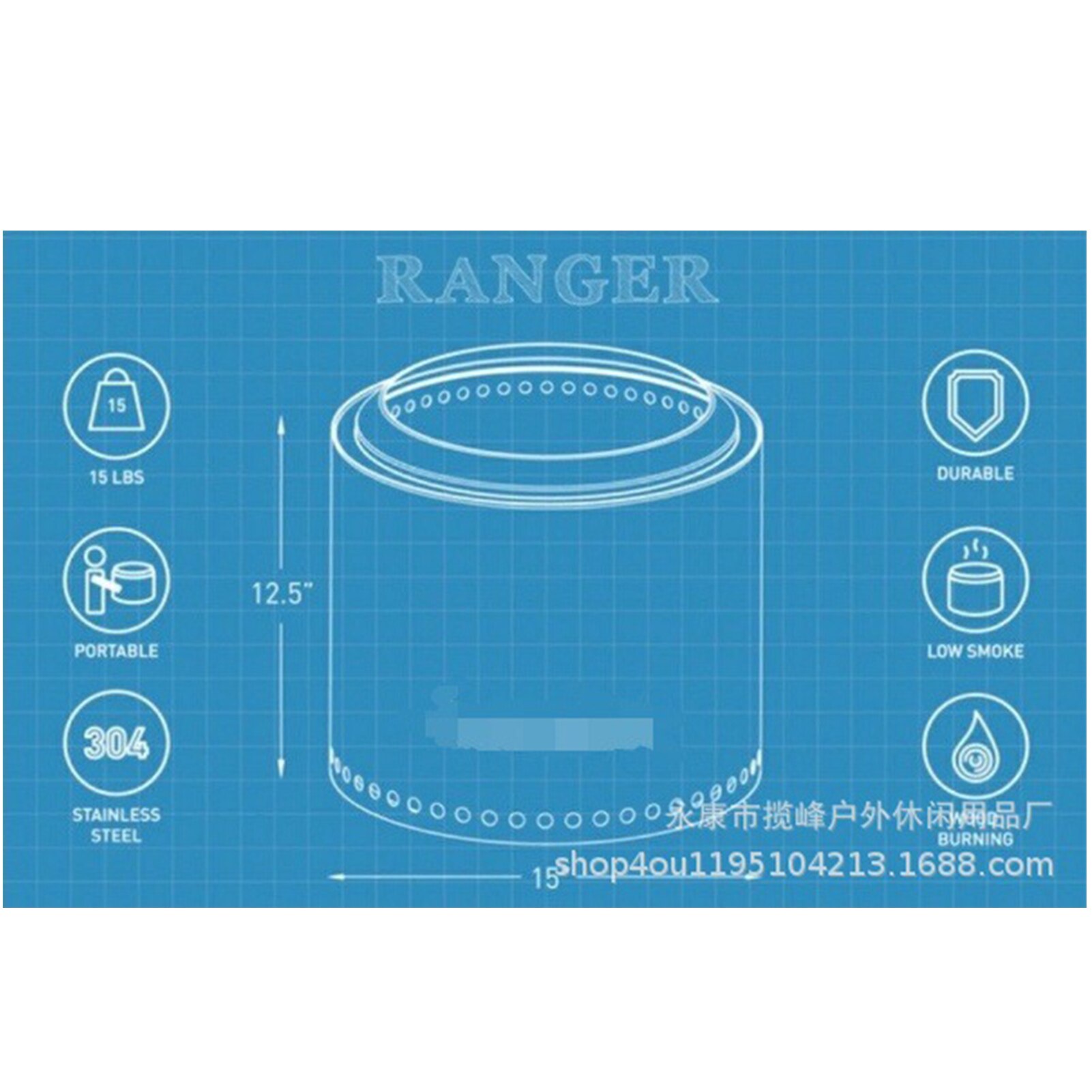 Rustfritt stål brenne fat husholdnings forbrenningsovn ovn for hagen utendørs camping piknik grill ovner ovn tilfeldig farge