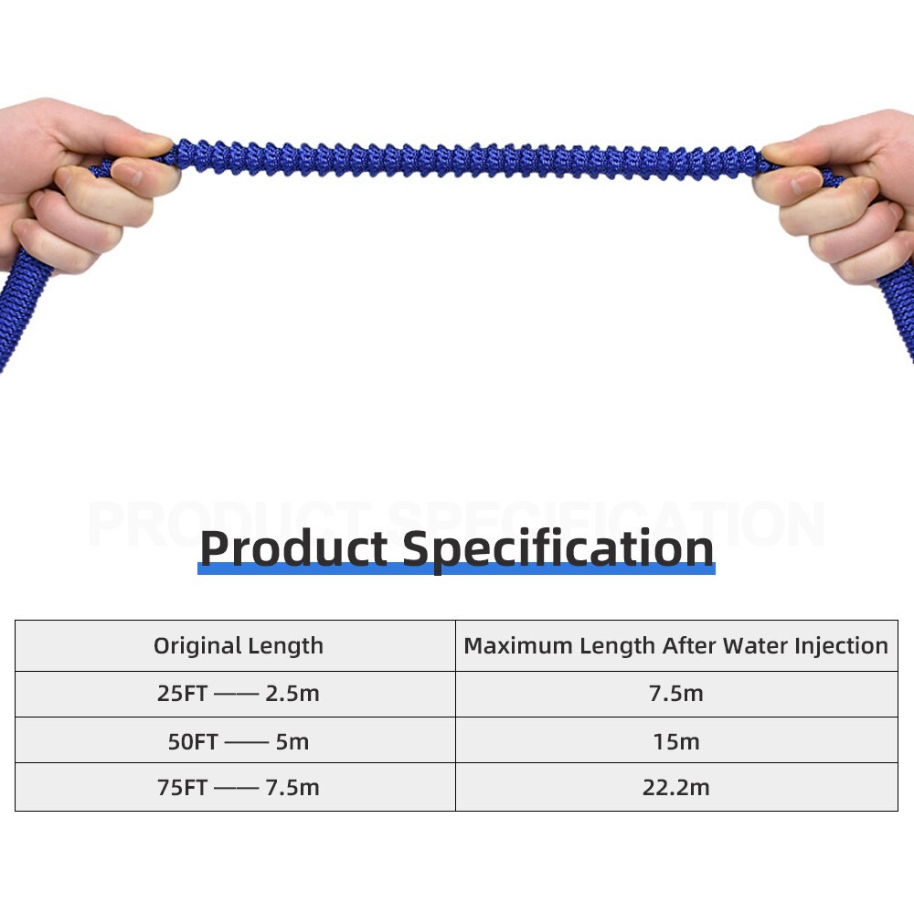 Tuinslang Set 7 Patroon Metalen Wtare Gun Met Uitbreidbaar Water Injector Magic Tuinslang Hogedruk Watering Slang Auto wassen