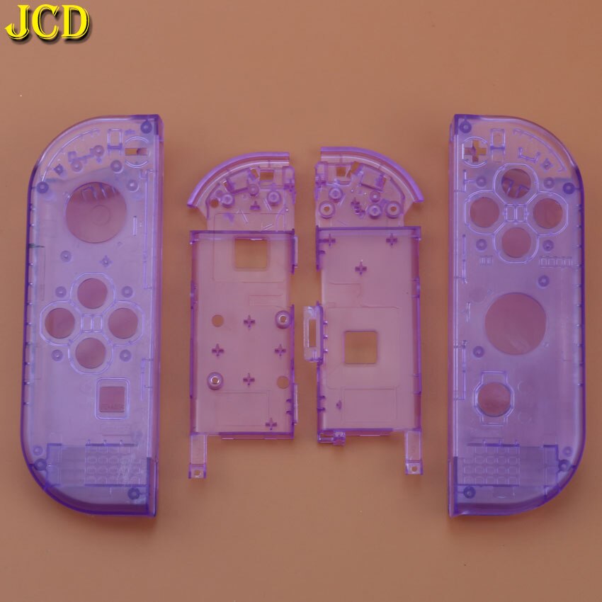 JCD-carcasa de repuesto para Joy-Con de Nintendo Switch, 1 unidad, 23 colores: R Clear Purple