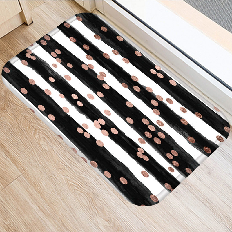 1 st 40*60cm stenrandig marmormönster halkskyddad mocka matta dörrmatta dörrmatta utomhuskök vardagsrum golvmatta matta 48276: 2dd-48276-036
