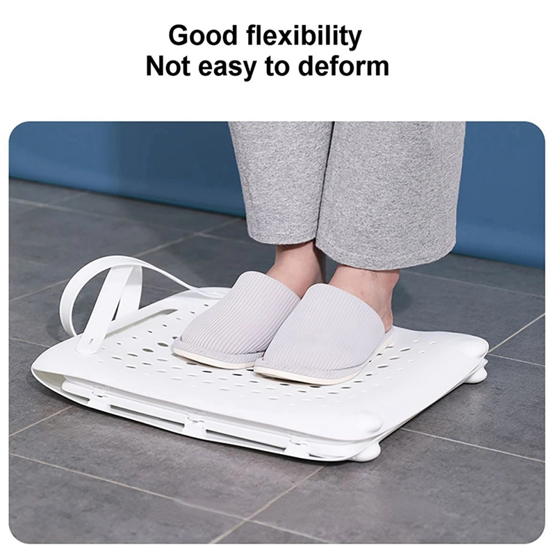 Folding Flexible Plastic Laundry Washing Basket with Handles Bin Wall-Mounted Clothes Storage Hamper Organizer