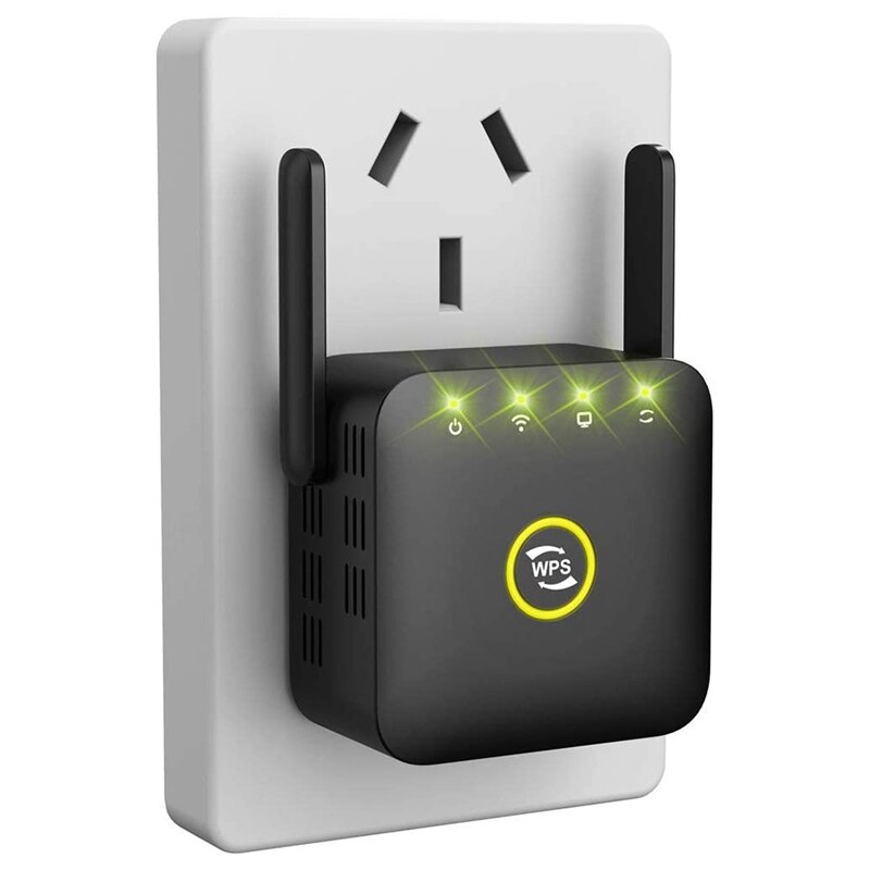 WiFi Extender Signal Booster , Wireless Internet Signal Amplifier, Wireless Wifi Router Repeater Up to 300 Mbps-US Plug