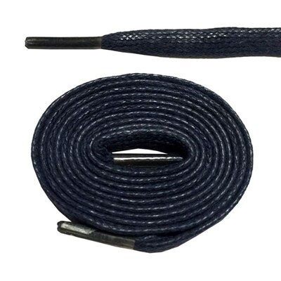7mm wide Flat Waxed Shoelaces Unisex Cord Cotton Shoe Laces for Canvas Dress Shoes 120cm / 47": NO 4 jean blue