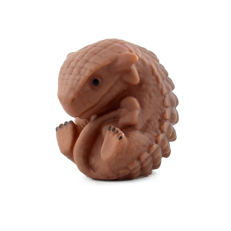 Bb kaldet tegneserie lille dyr legetøj baby lege med vandbad blød silikoneforælder og barn interaktiv vinyl flydende dyr mul: Q6 ankylosaurus 42g