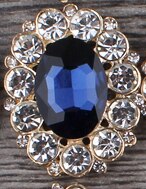 10 stk/parti 25mm*31mm diamantknapper i gyllen legering flatback dekorasjoner akryl rhinestone knapp gjør-det-selv bryllup tilbehør: Nr. .7