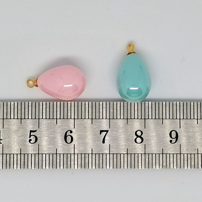 10Pcs Gold Charms Water Parel Hangers Voor Sieraden Maken Diy Oorbellen Accessoires
