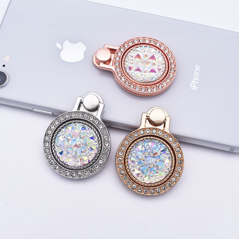 Soporte de anillo Universal para teléfono móvil, pulsera de mano con diamantes de imitación y piedras preciosas