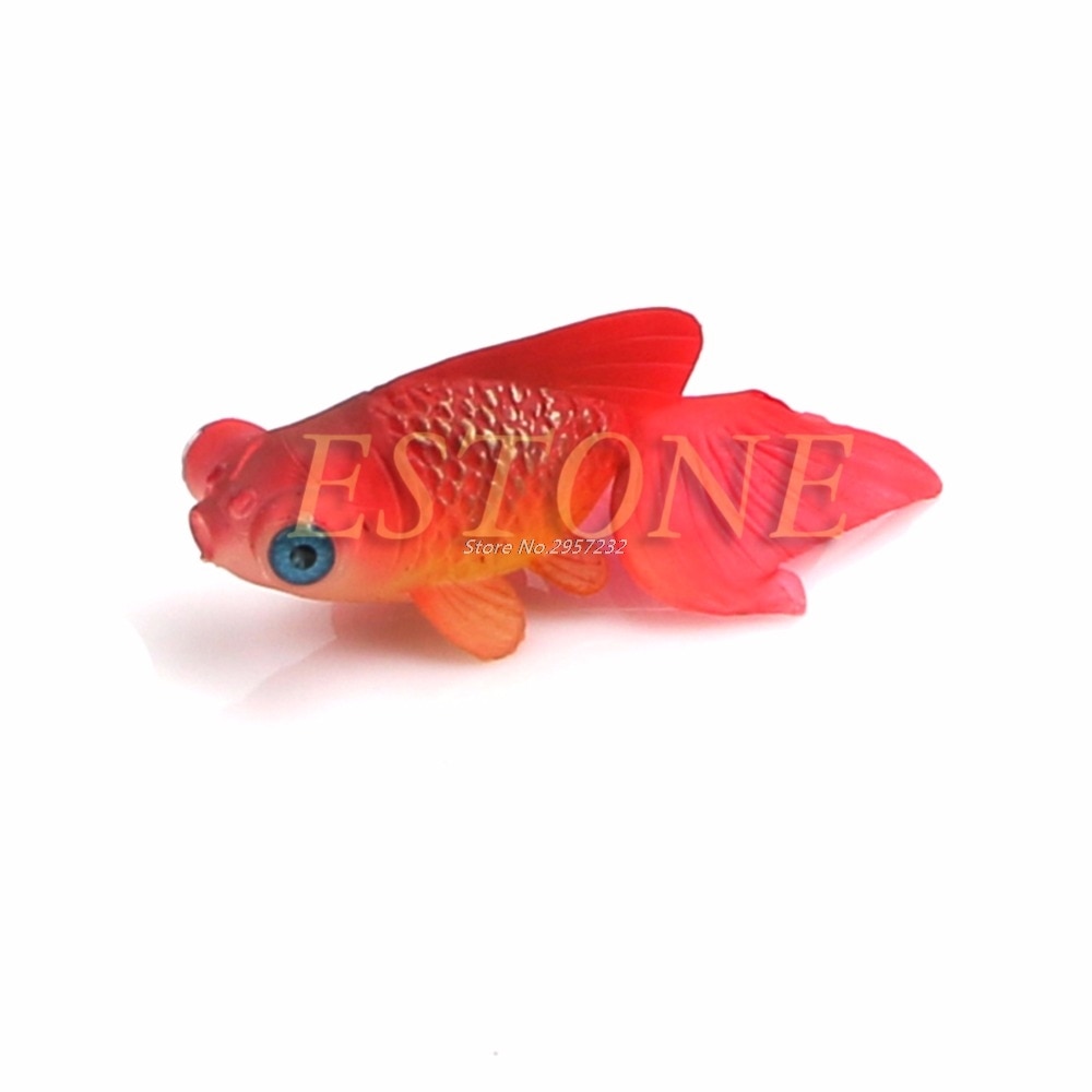 Dekor guldfisk akvarium dekoration kunstig glødende effekt akvarium ornament  yy56