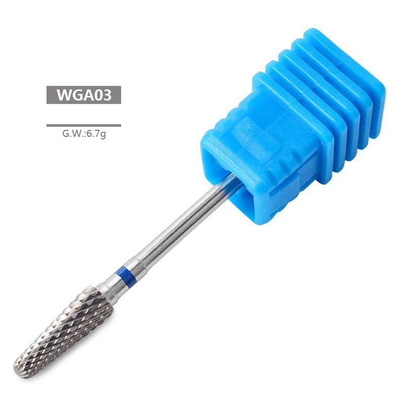 6 tipos de fresas de carburo de tungsteno duro de plata Nano recubrimiento taladro de uñas Bits de Metal para manicura accesorios de taladro de uñas