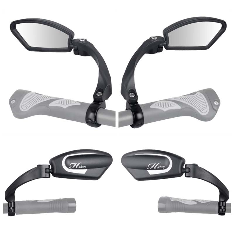 Lustro rowerowe 360 stopni obrót MTB Droga rower kierownica rowerowa z lusterkiem wstecznym mocowanie elastyczne bezpieczeństwo jazda na rowerze tylne lustro składane niewidomych
