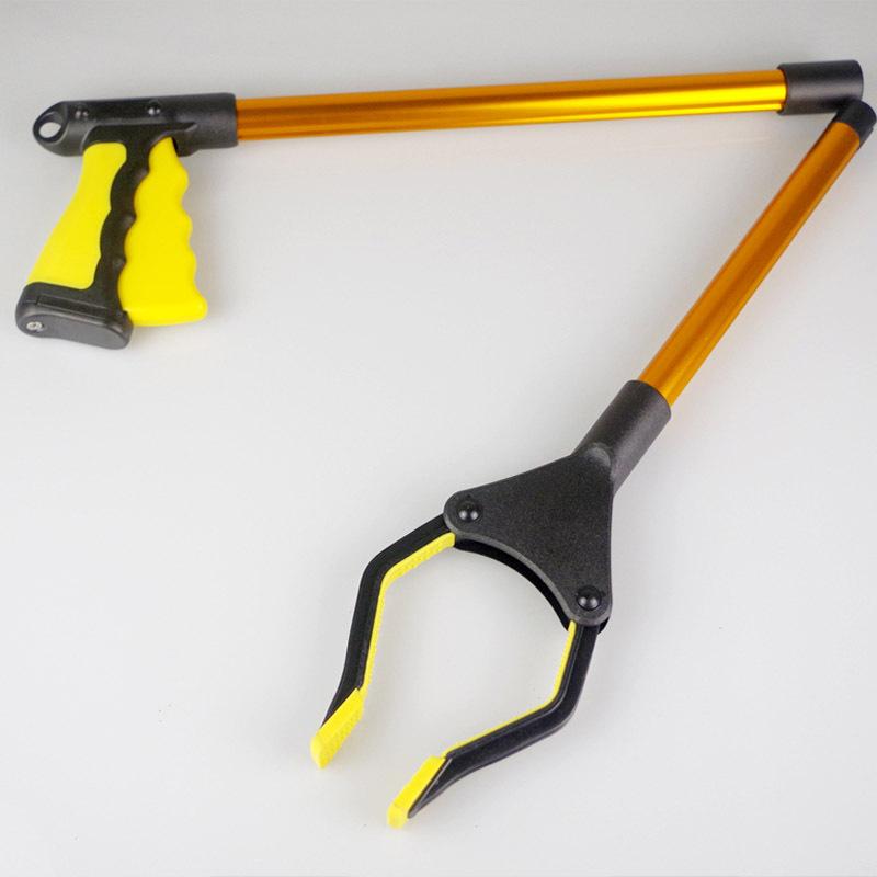 Dreamburgh Foldable Trash Clamps Grab Pick Up Tool Curved Handle Folding Sanitary Clip Portable Street House Grabber Tool