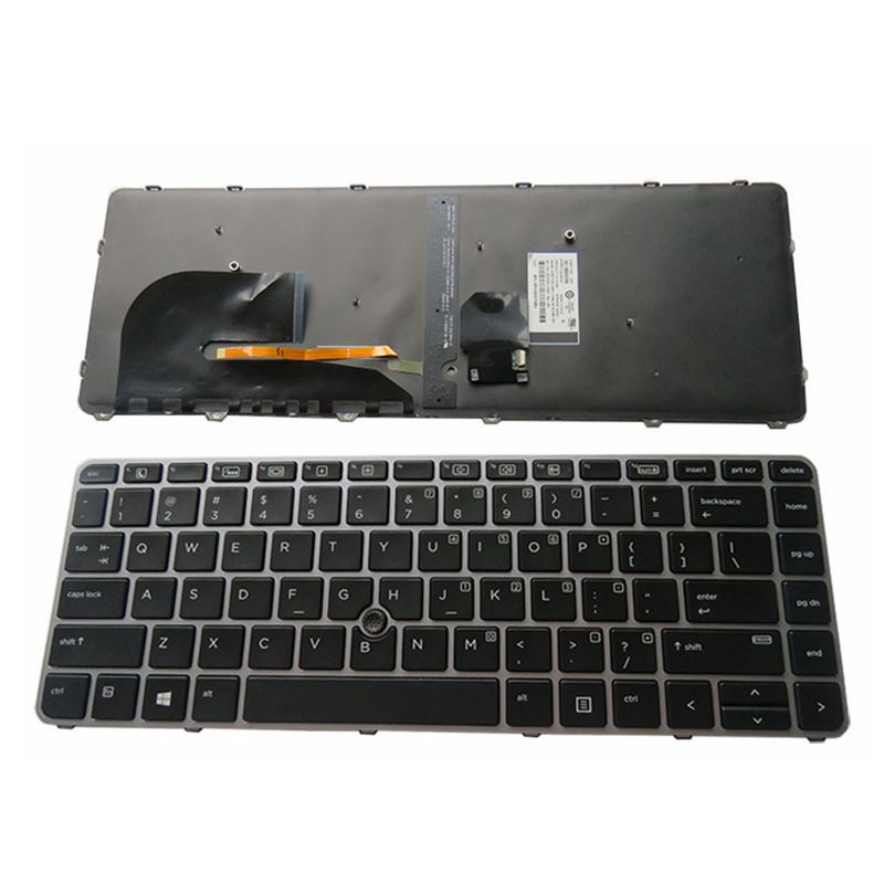 US English backlit Keyboard for HP EliteBook 840 G3 745 G3 745 G4 840 G4 848 G4 836308-001 821177-001 NSK-CY2BV backlight: With rocker