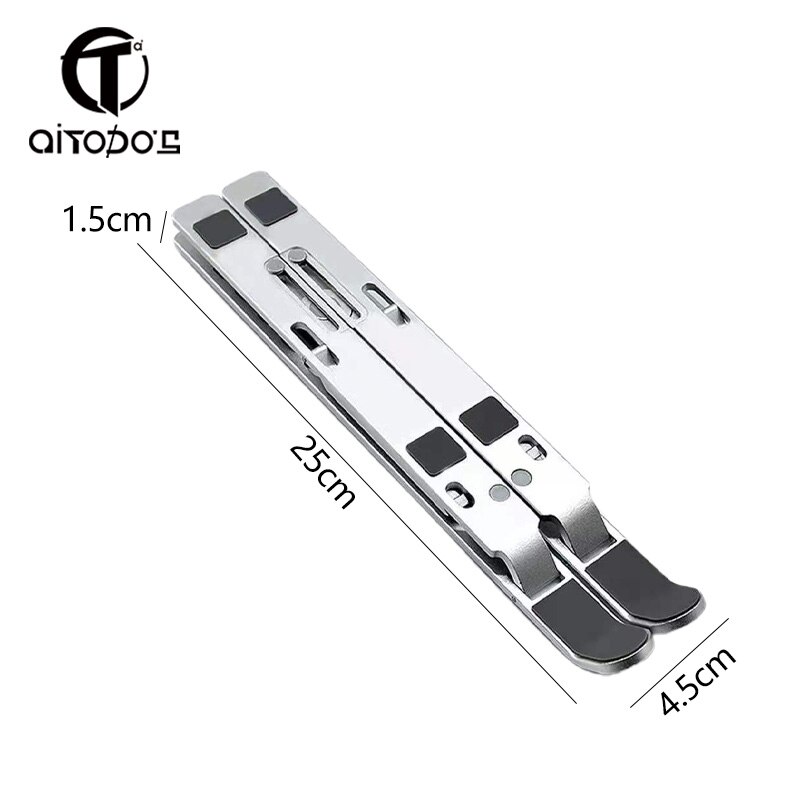 AiTodos® De Ordenador Portátil Soporte Tablet El Radiador es Compatible con Ordenador Elevación de Escritorio Plegable Ajuste del Estante de La Columna Cervical Para la Oficina Elevación y Descenso de La Base