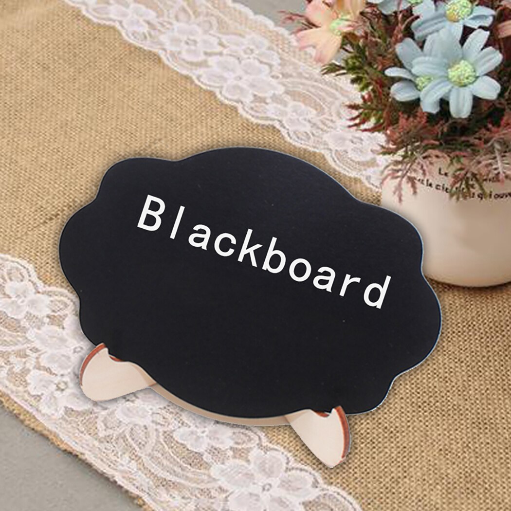 Mini pizarra de 16 piezas, pizarra de madera con mensaje , para boda