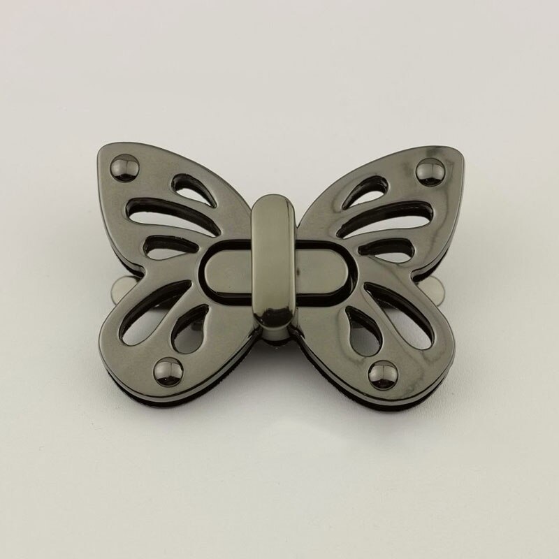 1PC Delle Donne A Forma di Farfalla intrecciare Attivare Il Blocco Della Borsa del Metallo Serratura di Chiusura per il FAI DA TE Sacchetto di Spalla Della Borsa Della Borsa