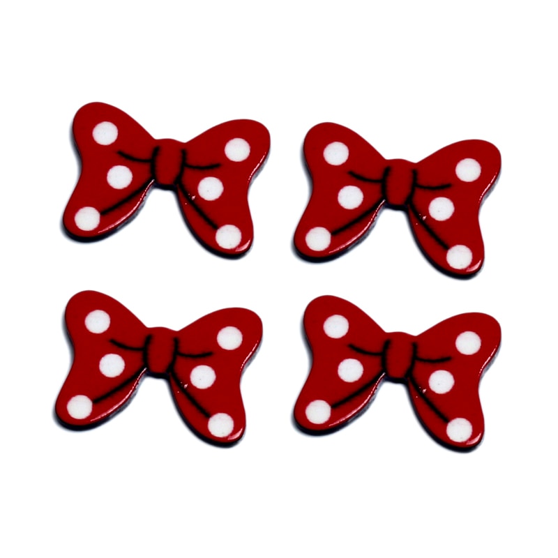30 kpl akryylipunainen rusetti koriste askartelu cabochon flatback koristeet scrapbookingiin kawaii tee itse -tarvikkeet