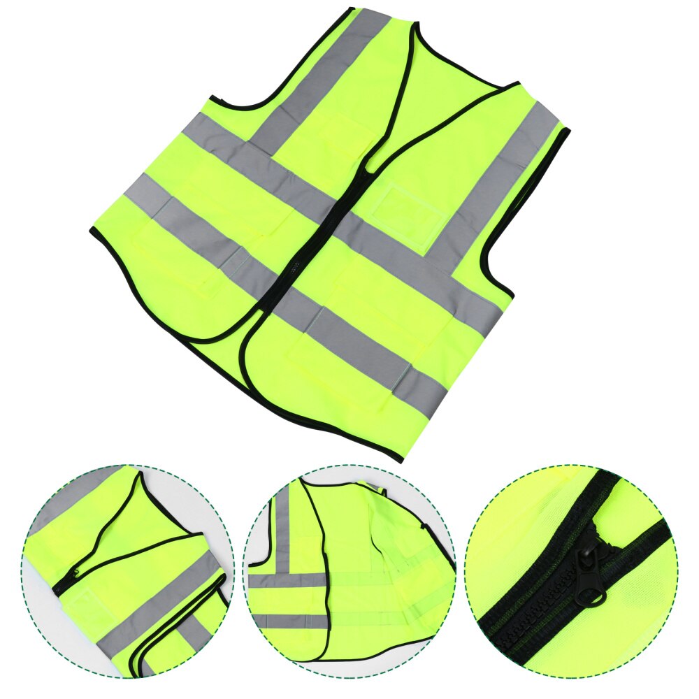 1 Pc Safety Vest Breathable Premium Comfortable Security Vest for Construction Public: Default Title