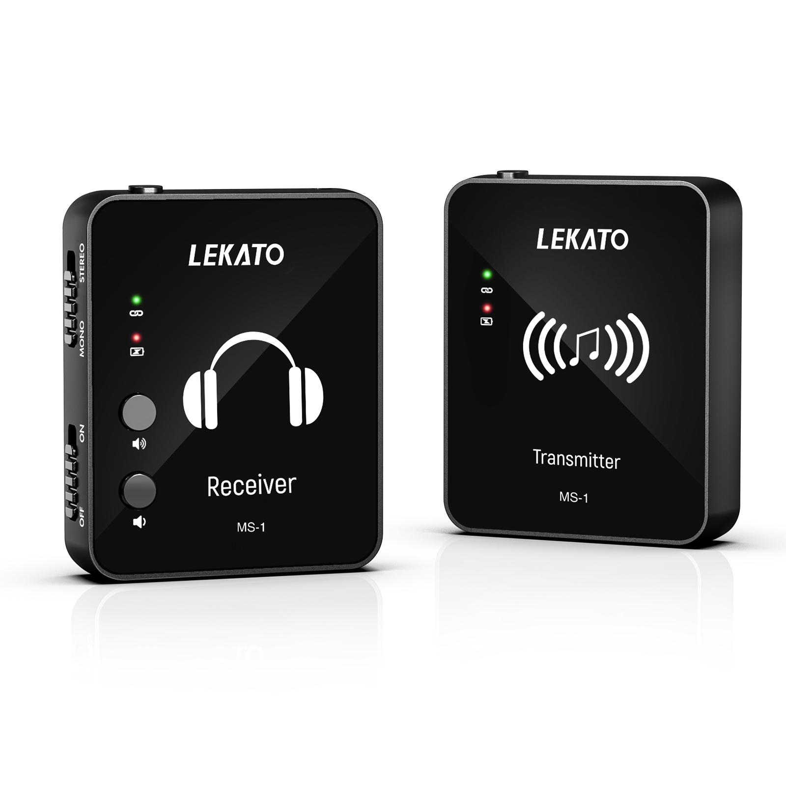 LEKATO M-VAVE M8 WP-10 2,4G auriculares inalámbricos Monitor Cuvave transmisor receptor sistema soporte estéreo Mono