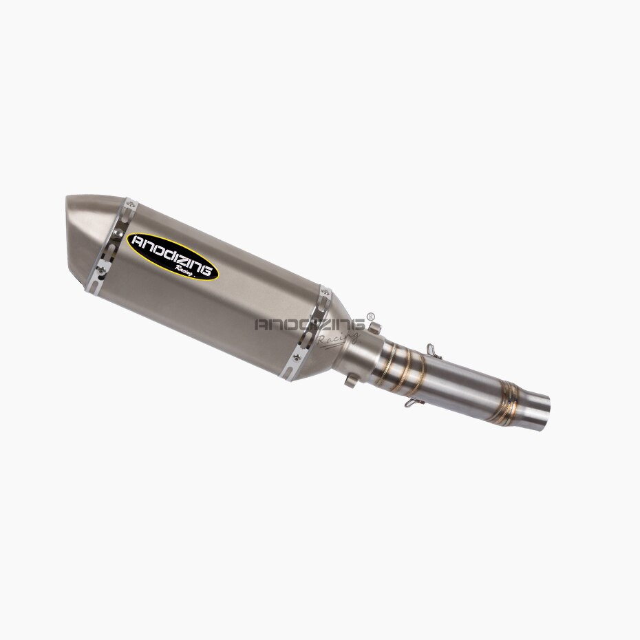 Motorfiets Uitlaatsysteem Slip Op Midden Pijp Link Uitlaat Voor Honda CB300F CBR300R CBR300 Slip-On met Uitlaat: D