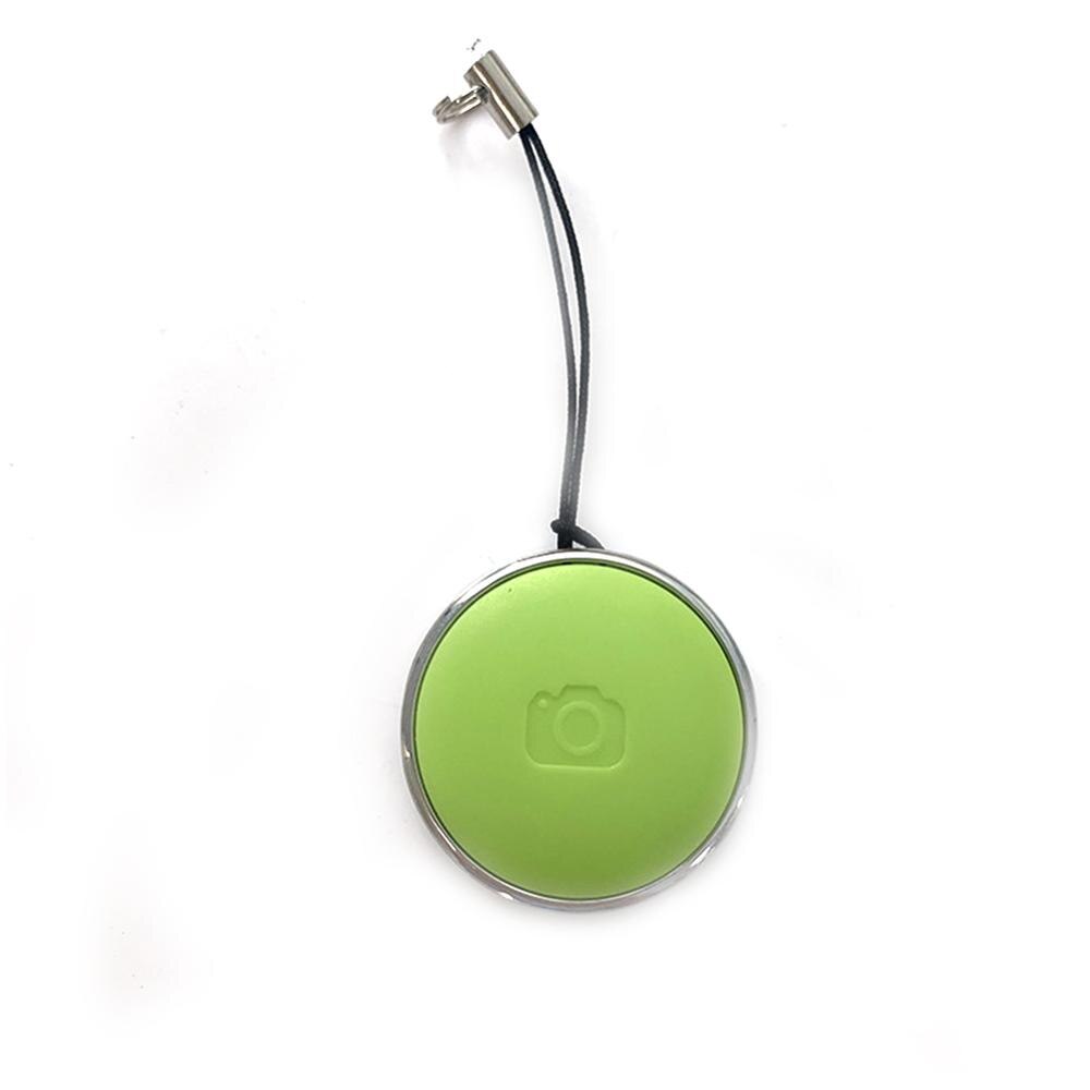 Mini bouton de télécommande sans fil Bluetooth, retardateur de caméra, obturateur, téléphone Selfie pour ios / Android: green