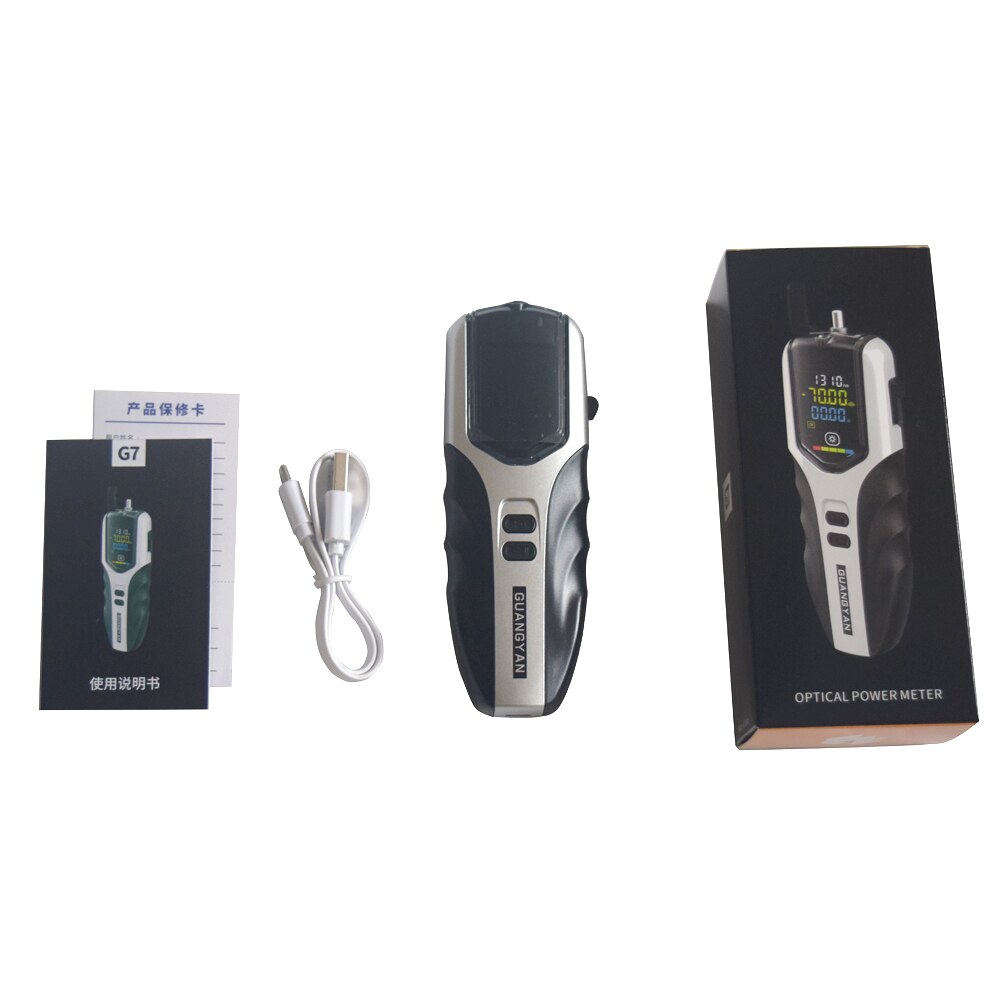 High Precision Rechargeable Battery Optical Power Meter G7 Color LCD Screen mini power meter with Flash Light OPM