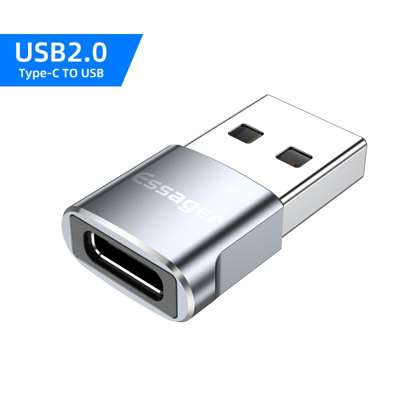 Essager USB Type C OTG Adapter USB 3.0 To USB C Male Converter For Samsung S20 Xiaomi Mi 9 10 USB-C Female Connector TSLM1: 2 Type-C to USB-A