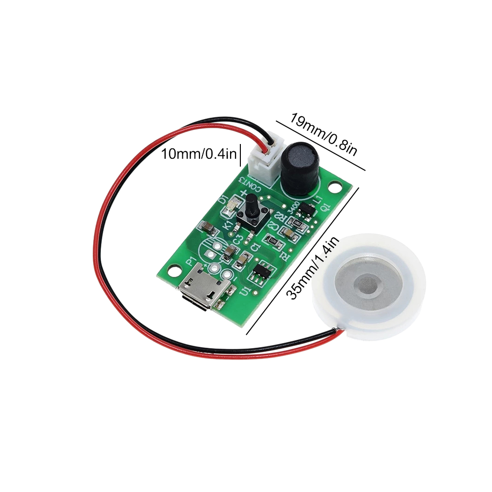 USB Mini Luftbefeuchter DIY Bausätze DC 5V Fogger Zerstäubung Film Zerstäuber Blatt Mini Oszillierende Zerstäubung Keramik Luftbefeuchter Modul