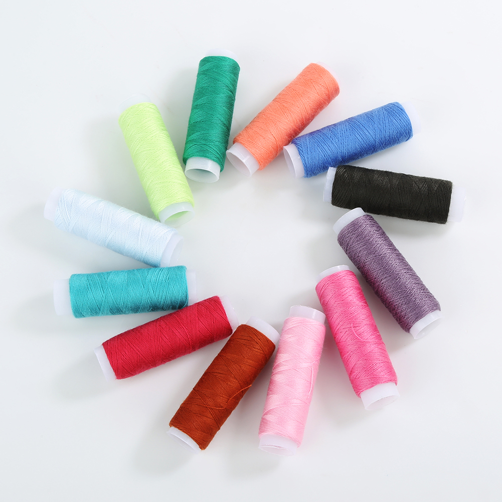 39Pcs Gemengde Kleuren 100% Polyester Garen Naaigaren Roll Machine Hand Borduren 200 Yard Elke Spool Voor Thuis Naaien kit