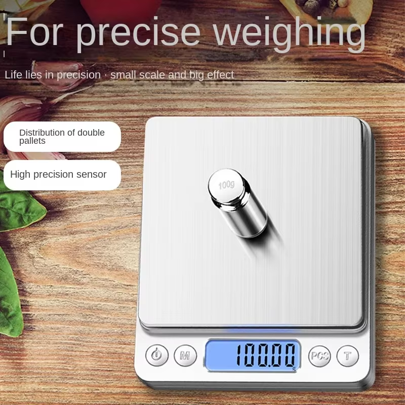 Digitale Küchenwaage, 3000 g/O.1 g, kleine Schmuckwaage, Lebensmittelwaage, digitales Gewicht, Gramm und Oz, digitale Grammwaage mit LCD/Tara