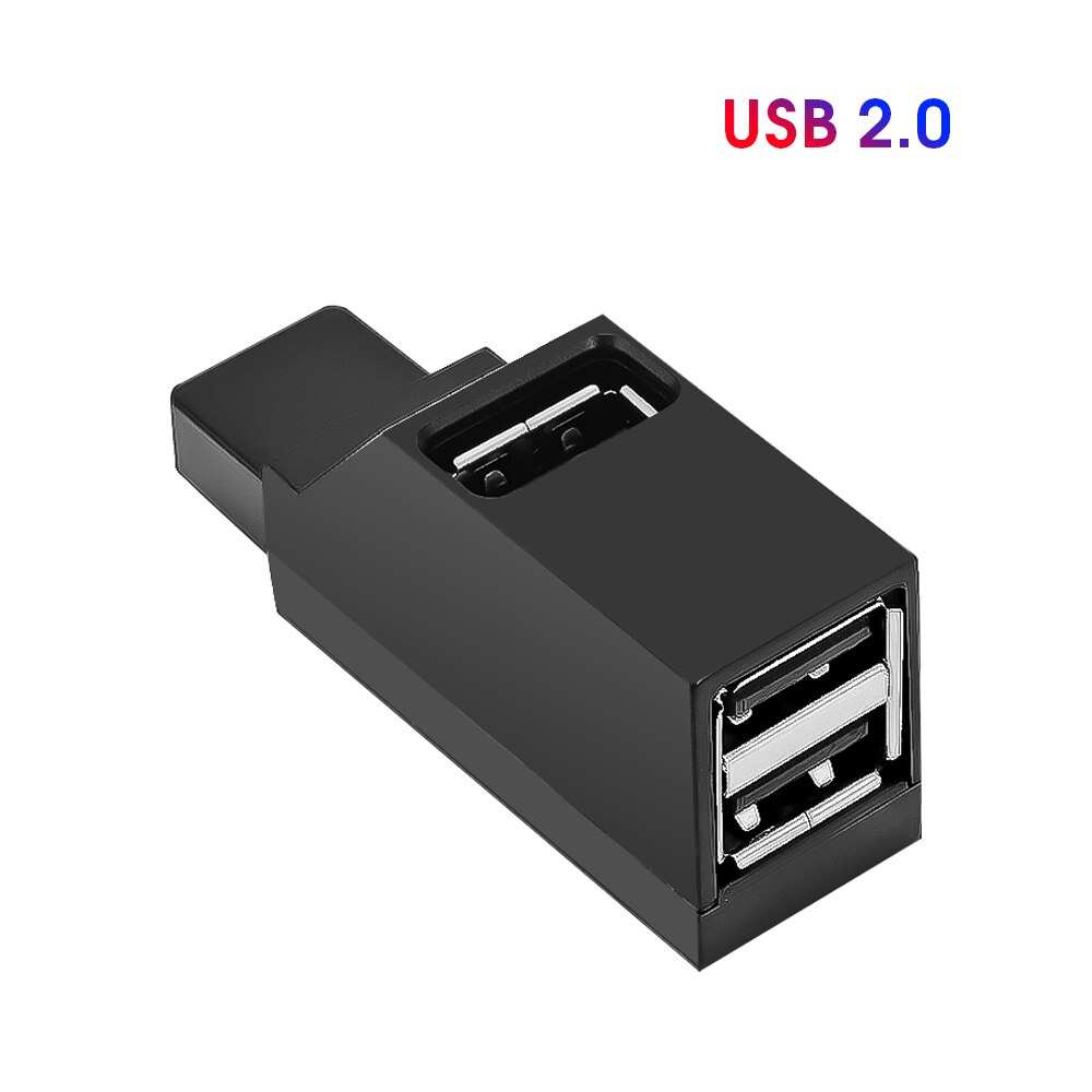 Kebidu Mini 3 Porte USB 3.0 Hub Splitter Ad Alta Velocità di Trasferimento Dati Splitter Box Adapter Per PC Del Computer Portatile MacBook: USB 2.0