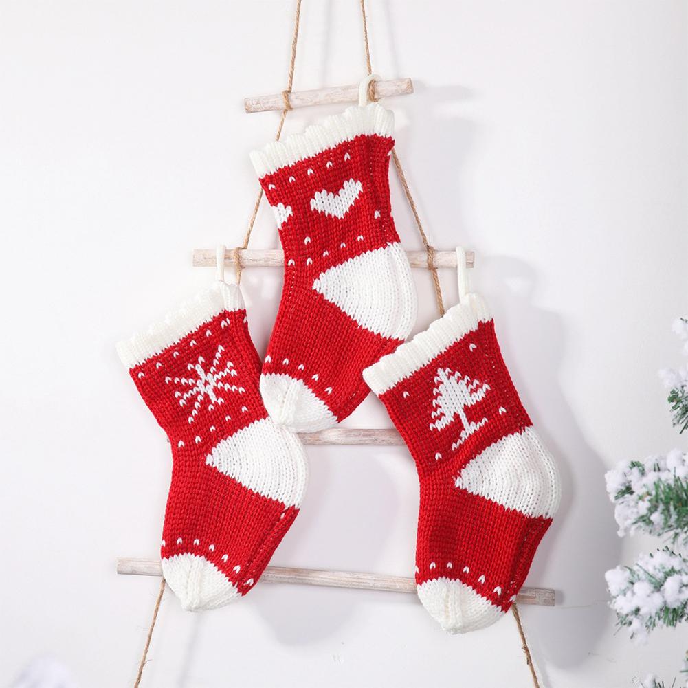 Bas de noël Kit de bricolage à la main bande dessinée chaussette porte sac enfants jouet père noël Non-tissé sac de bonbons ornement de noël