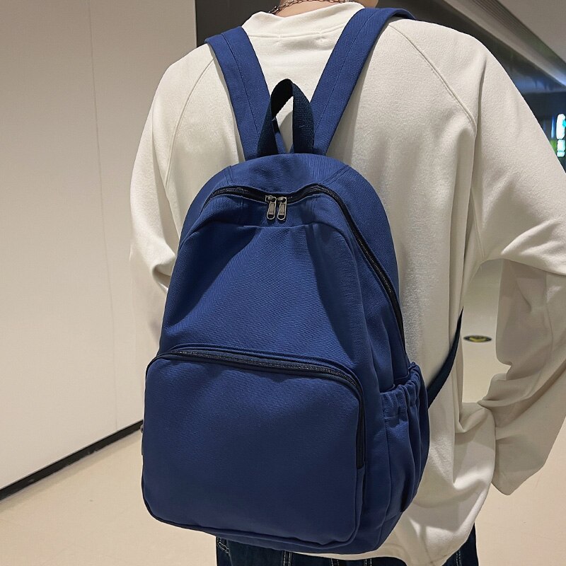 Trendiger canvas-rucksack für damen und herren, schulrucksack, bücherrucksack, reiserucksack, uni-rucksack für mädchen und jungen