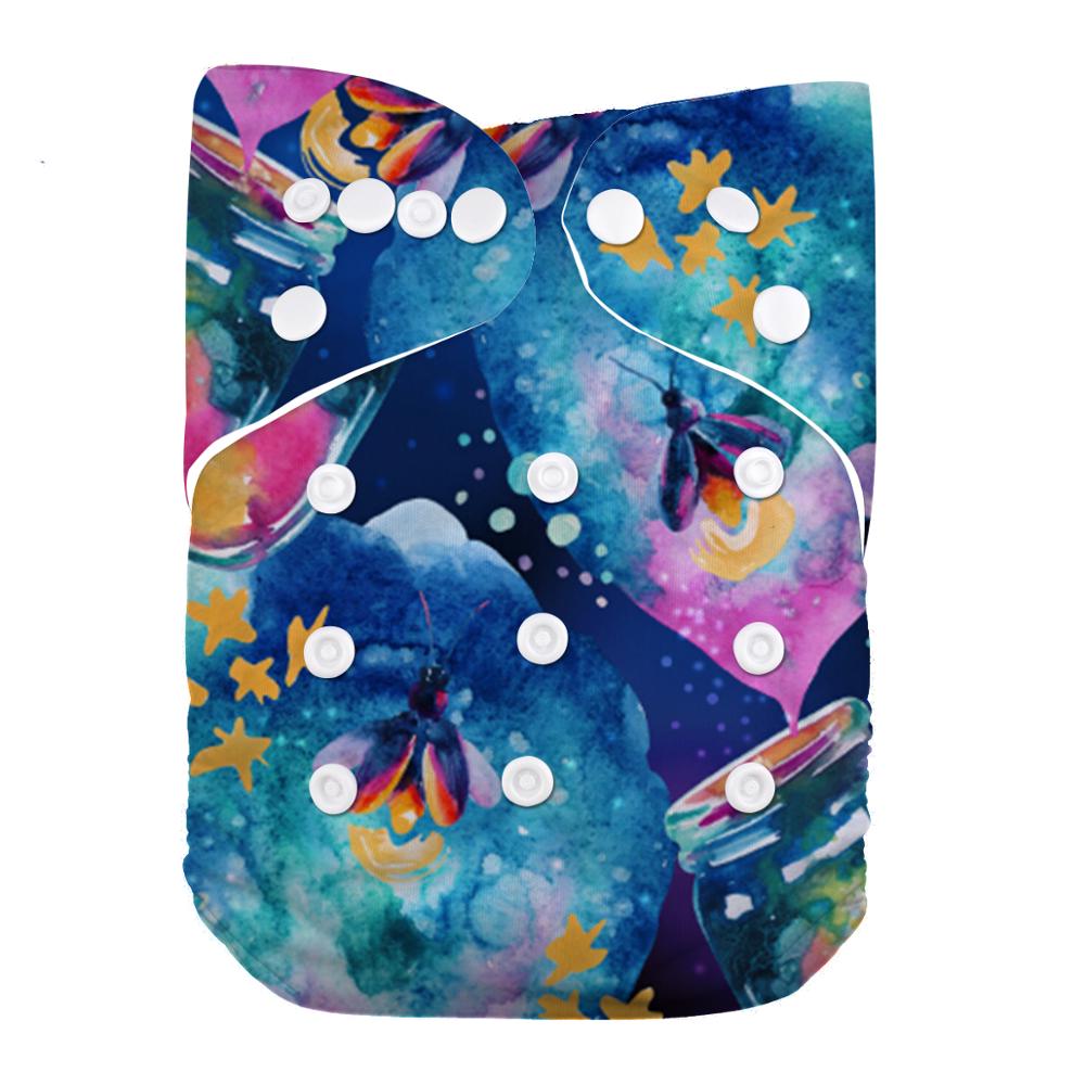 Couche lavable lilbit, taille unique, ajustable, lavable et réutilisable, pour bébés filles et garçons: Bl80